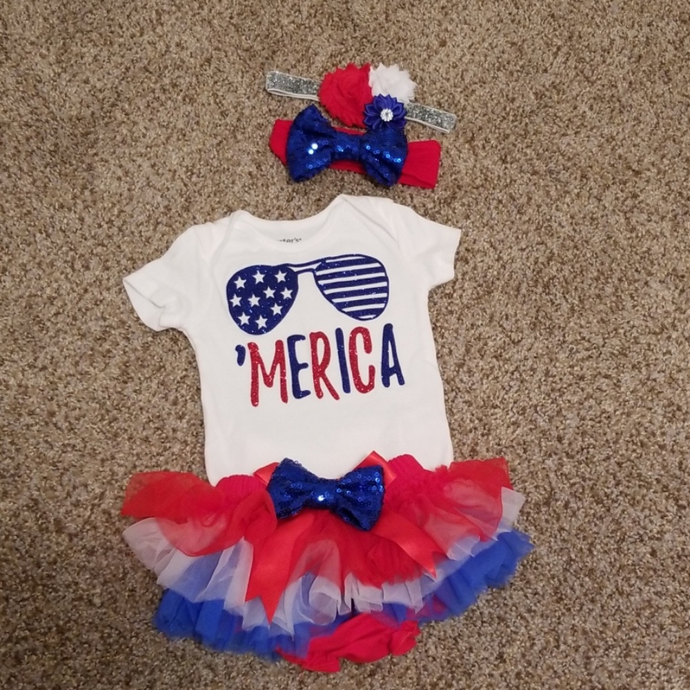 Baby Girl 4th Of July Outfit